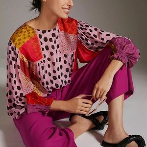 Bl-nk Miranda Peasant Blouse